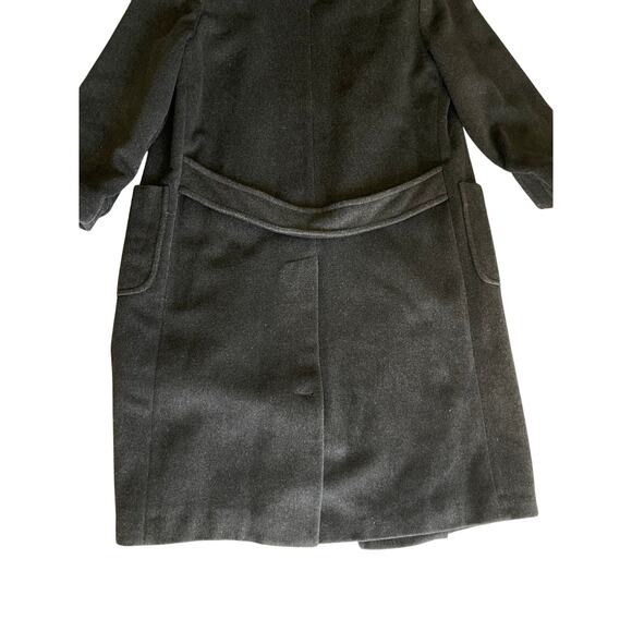 Vintage Fur Coat Paul Levy 100% Wool Gray Brow Large - Picture 12 of 13